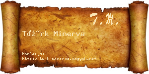 Türk Minerva névjegykártya